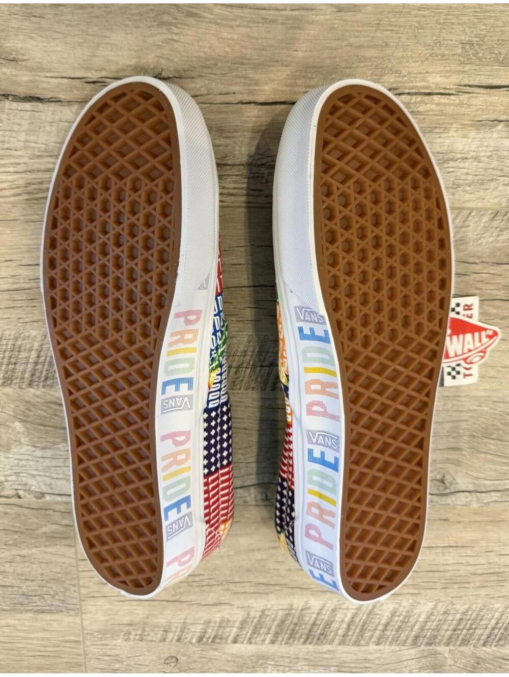 Brand New Vans LGBTQ+ Pride Rainbow Classic Slip-On Shoes Mens 8 Women's 9.5 - Picture 5 of 8